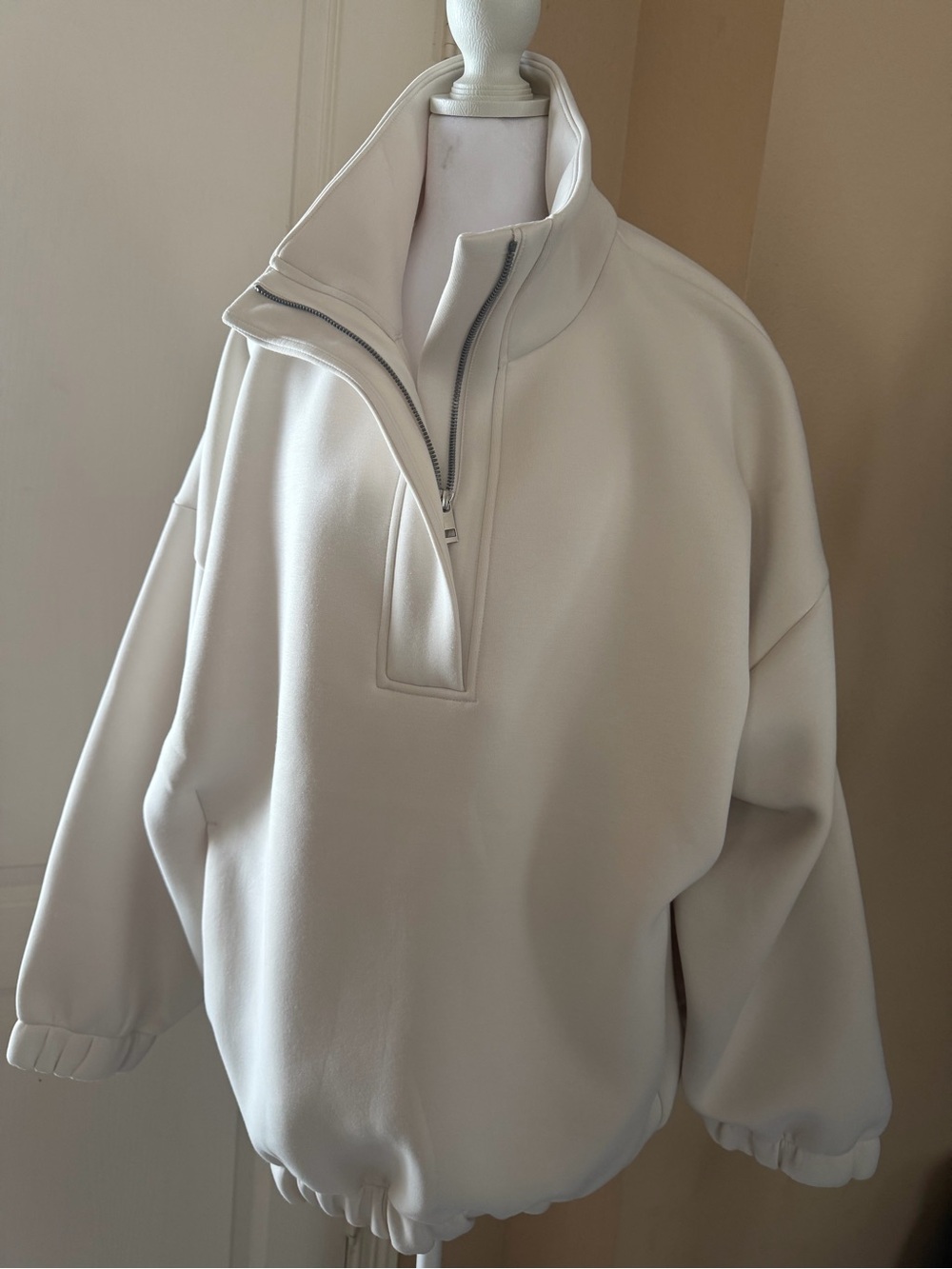 Women’s Lululemon Cream Half-Zip Pullover Sweater